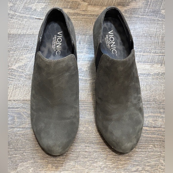 Vionic Charcoal Wedge Shoes - Picture 2 of 4